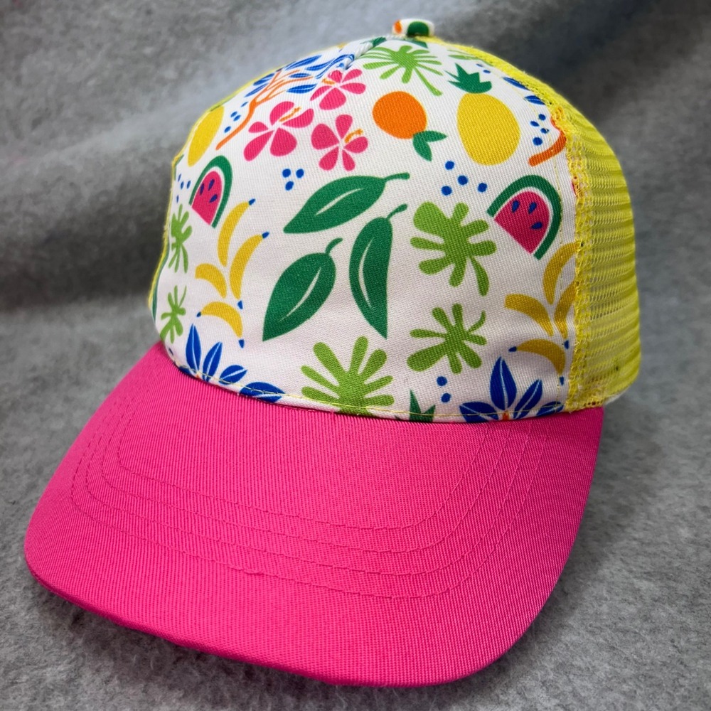 Tropical Fruit Kids Multi Color Unbranded Trucker Hat Mesh Snapback OSFM
